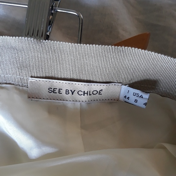 See by Chloe lined silk skirt - Picture 7 of 8